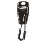 Jerdon® Wall Mounted Hair Dryer with LED Night Light, 1600W, Black